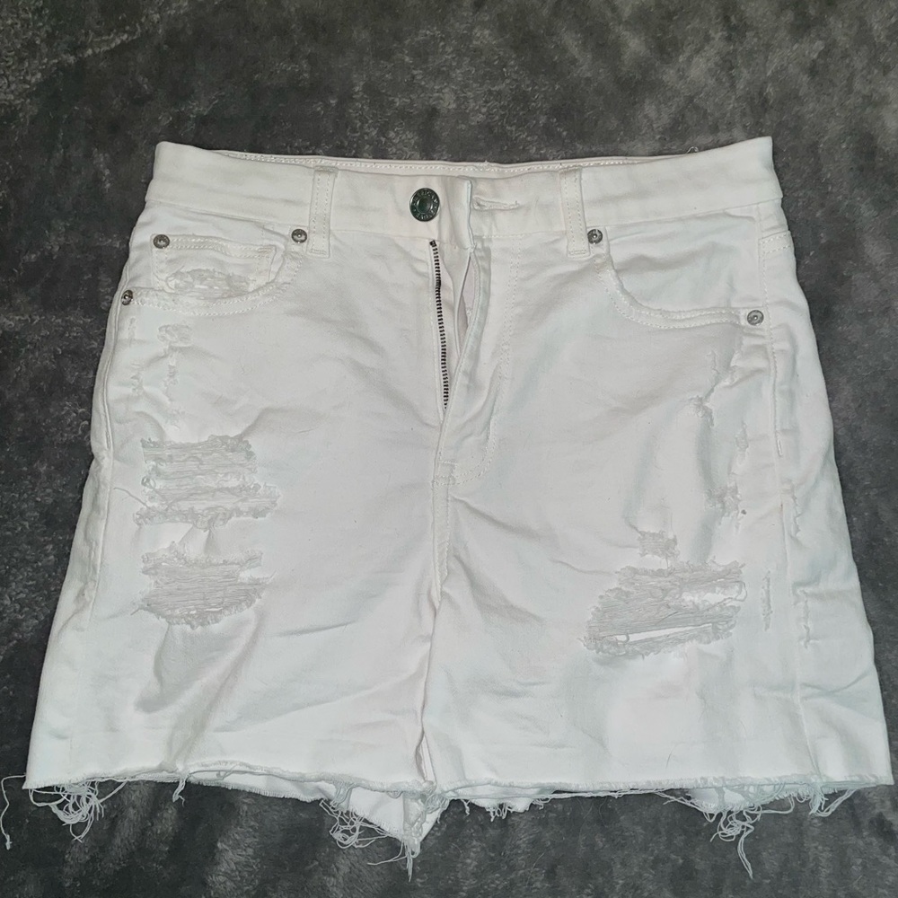 American Eagle White Denim Shorts